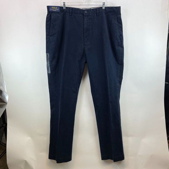 Ralph Lauren Aviator Navy Classic Fit Chino Big & Tall 44T x 36 - Picture 2 of 7